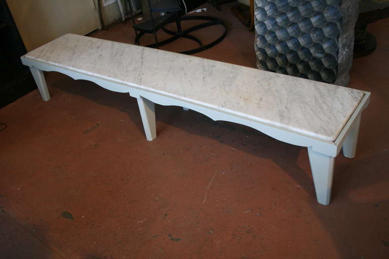 Marble and Swag Edge Long Bench or Table 2