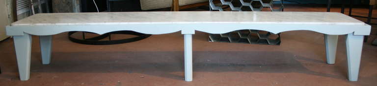 American Marble and Swag Edge Long Bench or Table