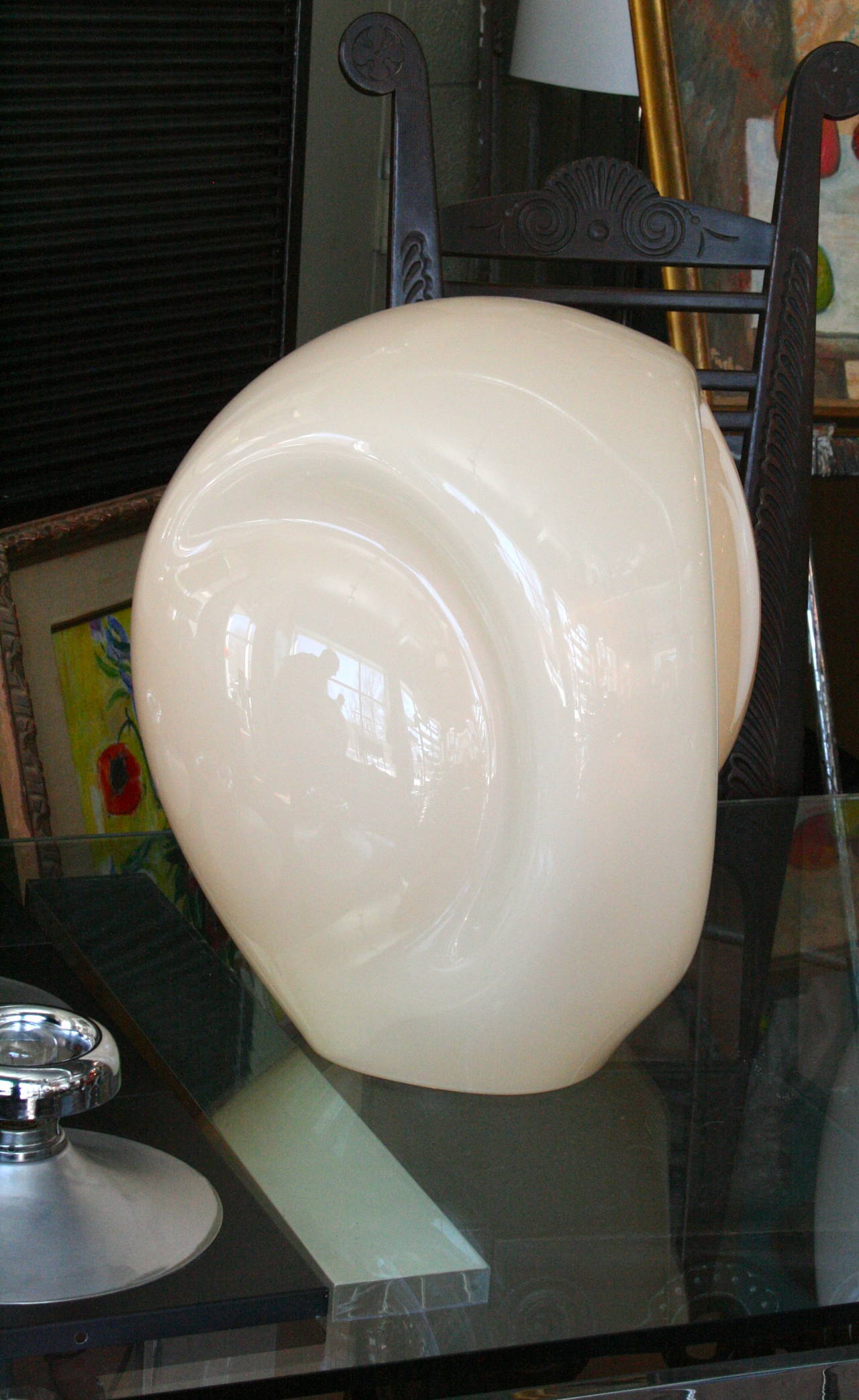 Mid-Century Modern Iconic Original Vistosi Munega Glass Lamp, 1970s