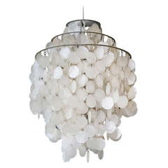 Verner Panton Shell Chandelier for Luber Switzerland