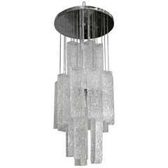 Venini Tronchi Glass Chandelier