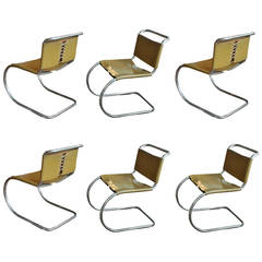 Set of Six Mr Lounge Chairs by Mies Van Der Rohe