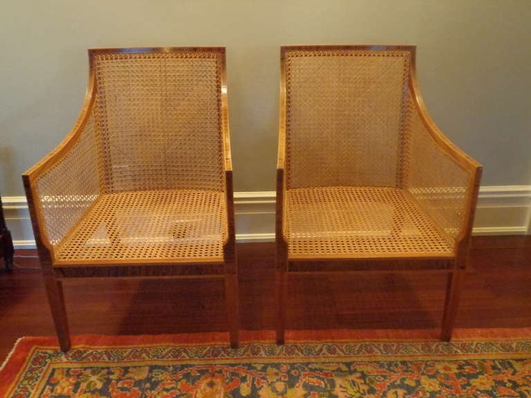 Pair of Kaare Klint Bergeres In Excellent Condition In Pound Ridge, NY