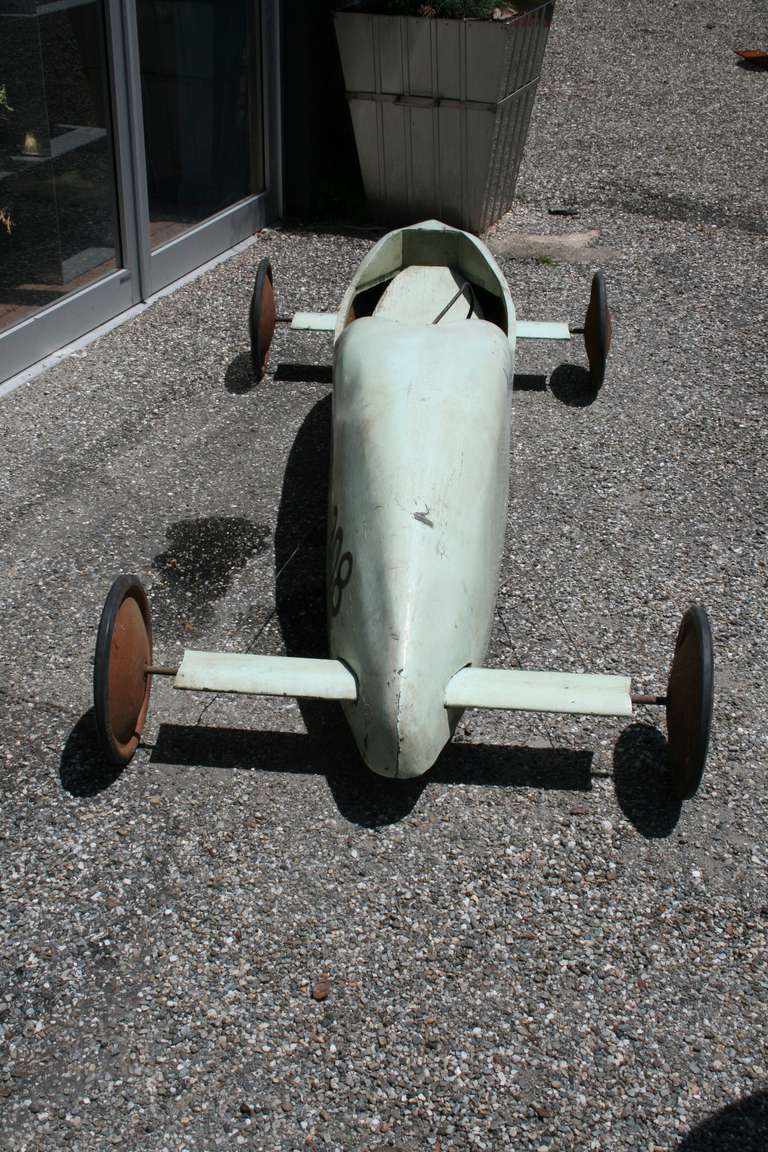 Vintage Soap Box Racer Car In Good Condition In Pound Ridge, NY