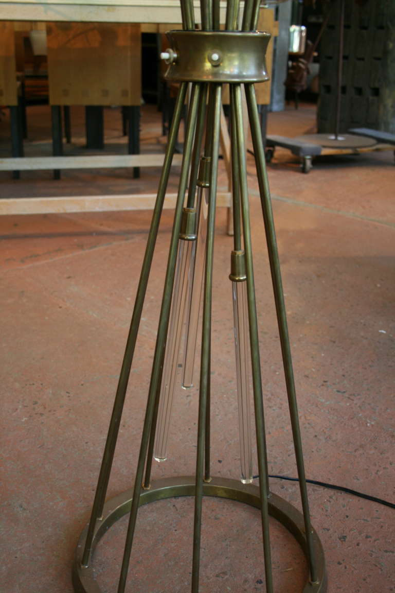 Fontana Arte Glass and Brass Floor Lamp 3