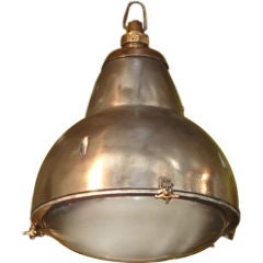 Steel and bronze toggle hanging light