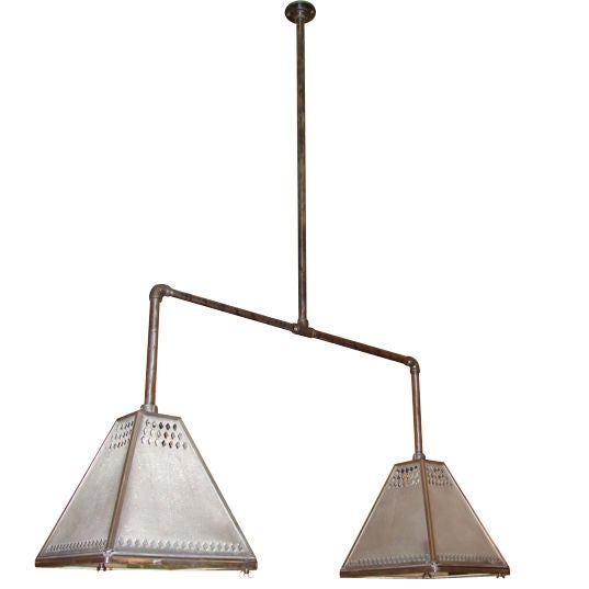 Single Or Double Pyramid Light Fixture