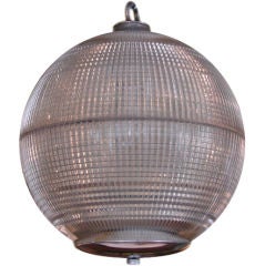 Large Holophane Glass Globe Ball light