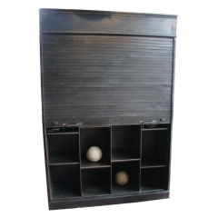 Impressive Steel Roll Front Bookcase with Adjustable Shelving
