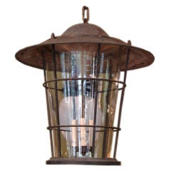 Antique French hanging lantern
