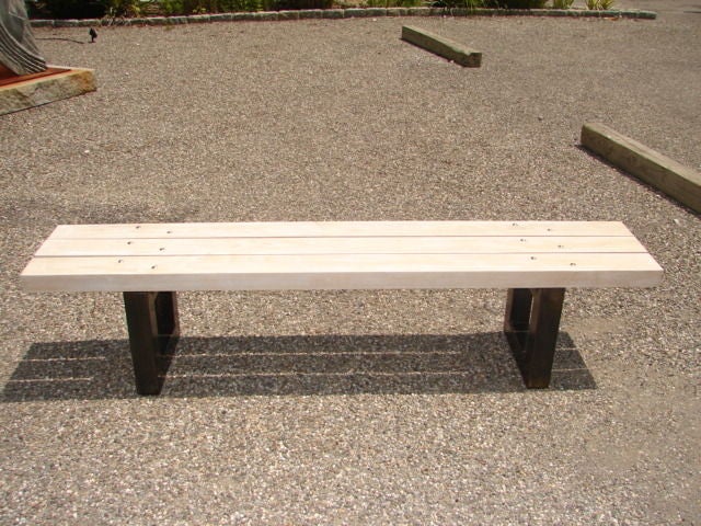 metal bench supports