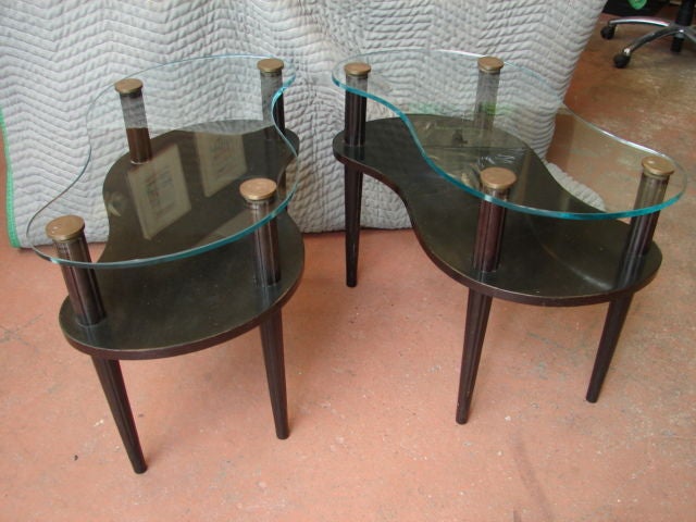 Pair of Gilbert Rohde side tables