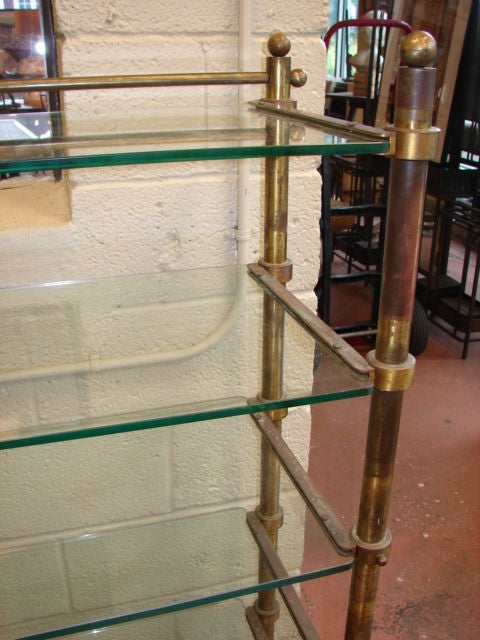 Brass French brass patisserie 5 tiered stand