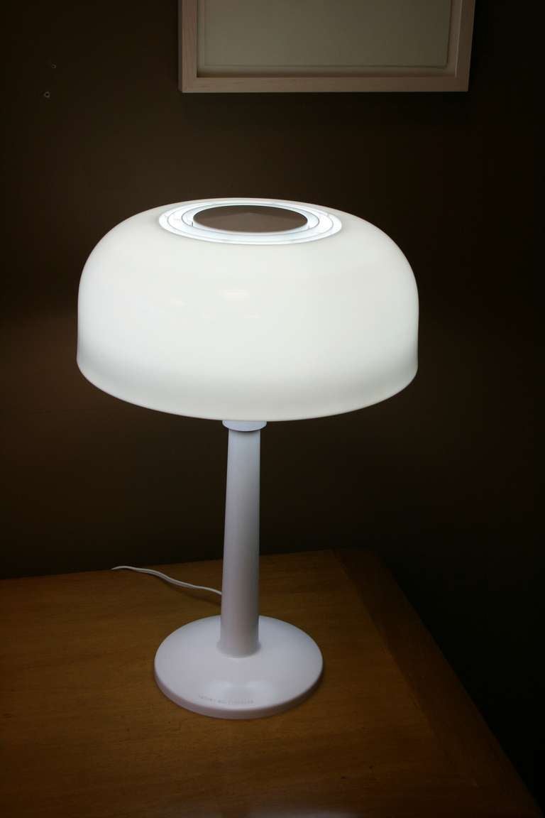 Mid-Century Modern Pair of Gerald Thurston Mushroom Lamps
