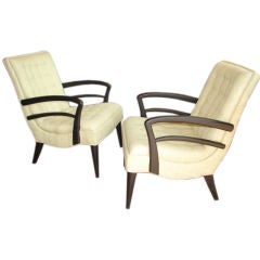 Pair of Italian armchairs