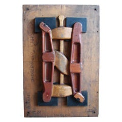 Industrial mould wall sculpture