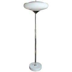 Floor Lamp with Large Opaline glass Shade