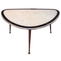 Reverse Painted Glass side table by Jese Mobel