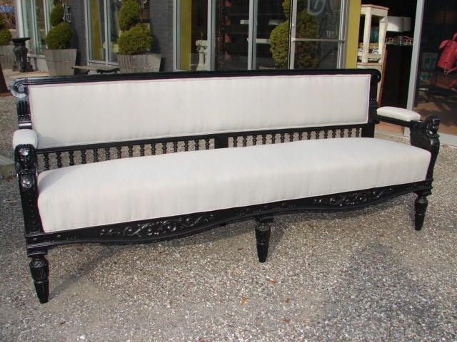 Pair of Large Egyptian Benches In Excellent Condition In Pound Ridge, NY