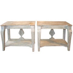 Pair Of Swedish Painted Consoles