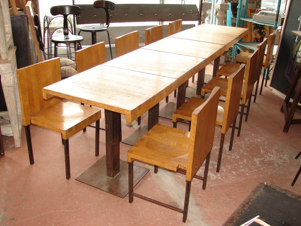 Wood and Steel Dining Chairs and Tables 2