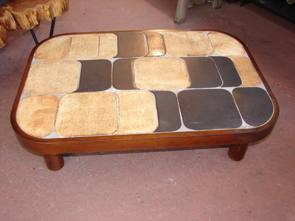 French Roger Capron Coffee Table