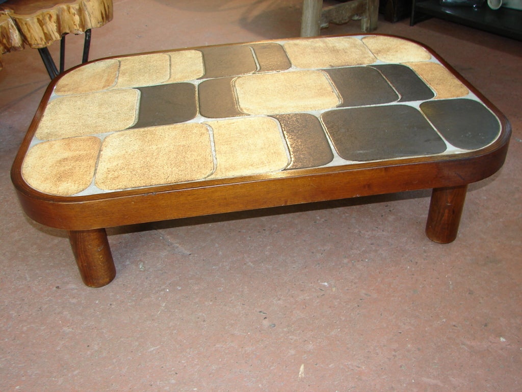 Roger Capron Coffee Table In Good Condition In Pound Ridge, NY