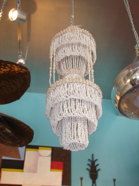 British Shell Light Fixture