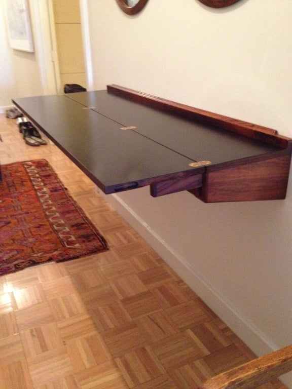 Danish Hormand Olsen Rosewood Wall Mounted Desk