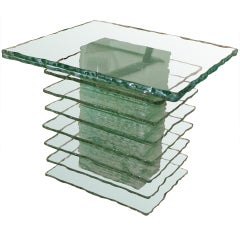 Multilayer glass Italian 60
s side / coffee table