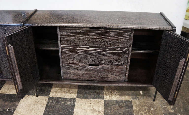 Outstanding And Large Limed Oak Credenza - Dresser In Excellent Condition In New York, NY