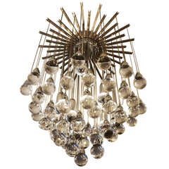 Skurrile und seltene italienische Zeroquattro Flush Mount Kronleuchter