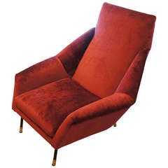 Design Forward And Extra Comfortable Italian Mid-century Armchair