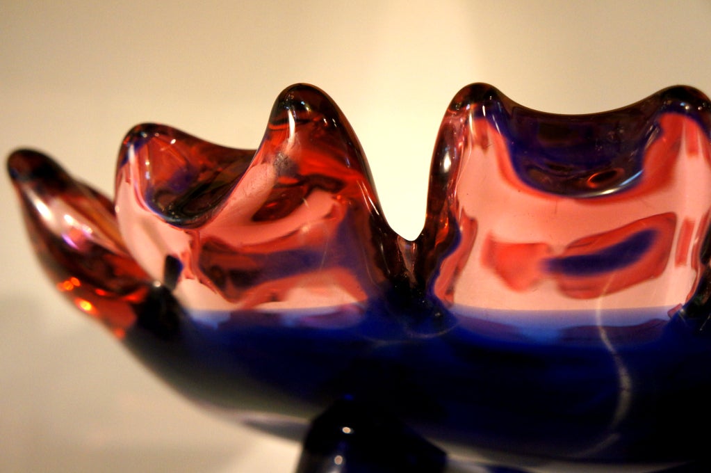 Flavio Poli for Seguso Murano glass center table In Excellent Condition In New York, NY