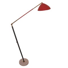 Articulated Stilux Floor Lamp, Italy 1950s