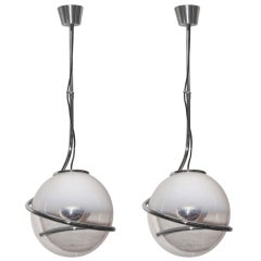 Whimsical pair of Fabio Lenci oendant lights
