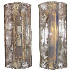 Pair of Large Sconces by Mazzega