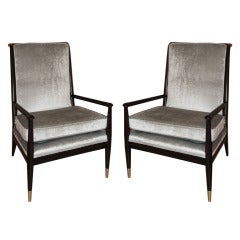 Pair of Ebonized Chairs by Widdicomb