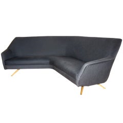 Dynamic angular Sofa in the manner of Osvaldo Borsani