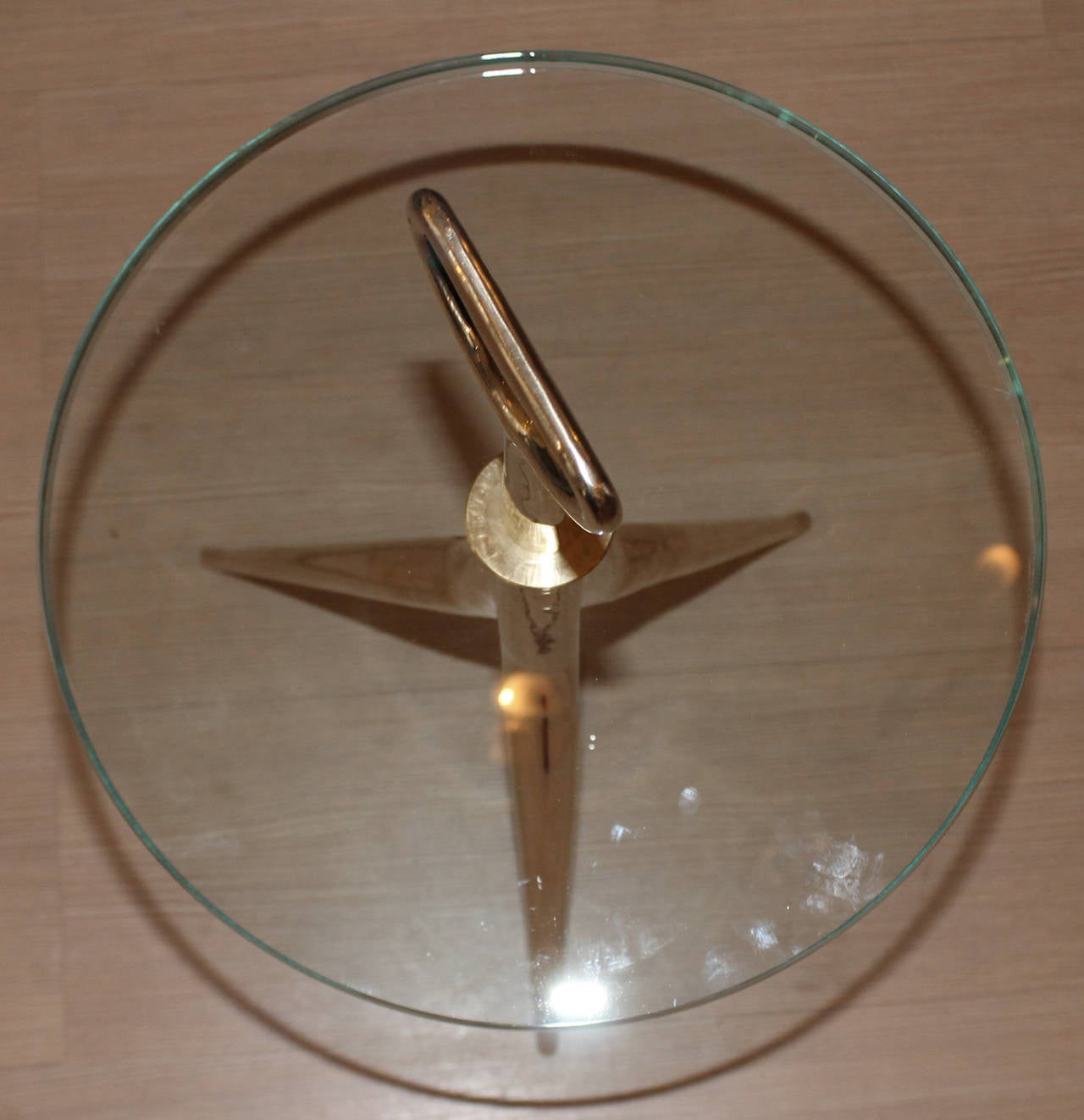 Mid-Century Modern Italian Mid-Century Bronze Side Table or Gueridon