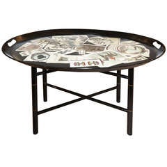 Fornasetti Whimsical Tray Side Table
