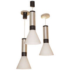 Vintage Three Pendants by Stilnovo