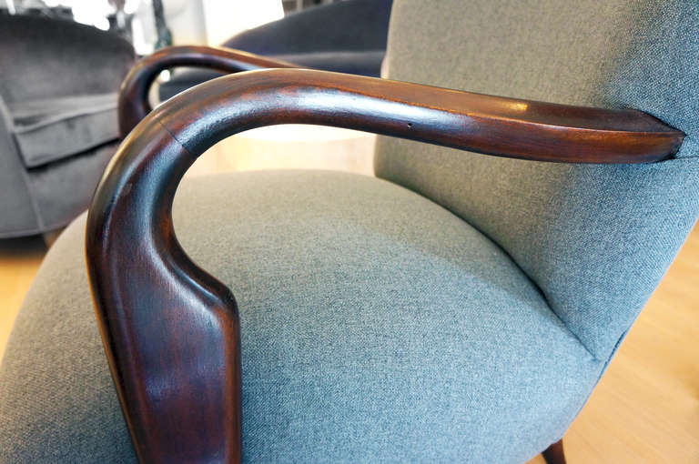 Modern Elegant and Comfortable Italian 1940s Club Chair