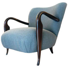 Elegant and Comfortable Italian 1940s Club Chair