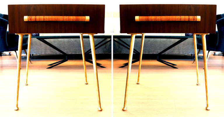 Mid-20th Century Elegant Pair of Side or End Tables by Robsjohn Gibbings for Widdicomb