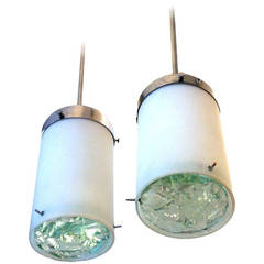 Max Ingrand for Fontana Arte Pendants, Italy 1970s