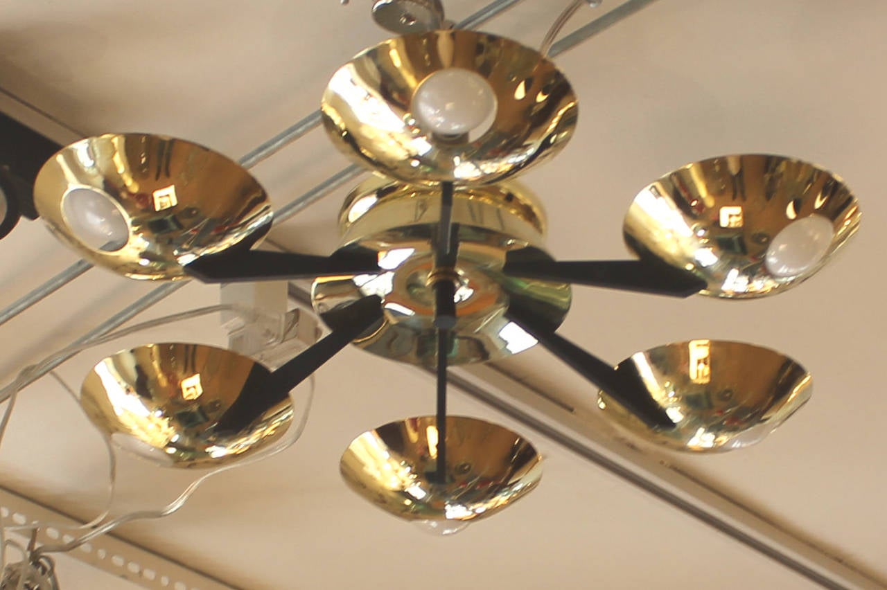 Italian Stilnovo Flush Mount Chandelier or Wall Light, Italy, 1950s-1960s