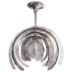 Artischockenförmige Muranoglas-Anhänger-Skulptur von Nason für Mazzega