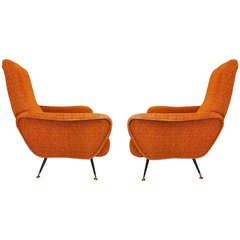 Italian mid-century lounge chairs