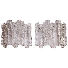 Pair of Kalmar Icicle Sconces, Austria, 1960s -1970s